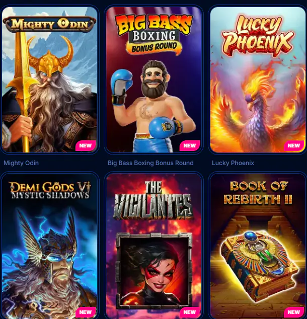 New games at Boomerang Bet Casino